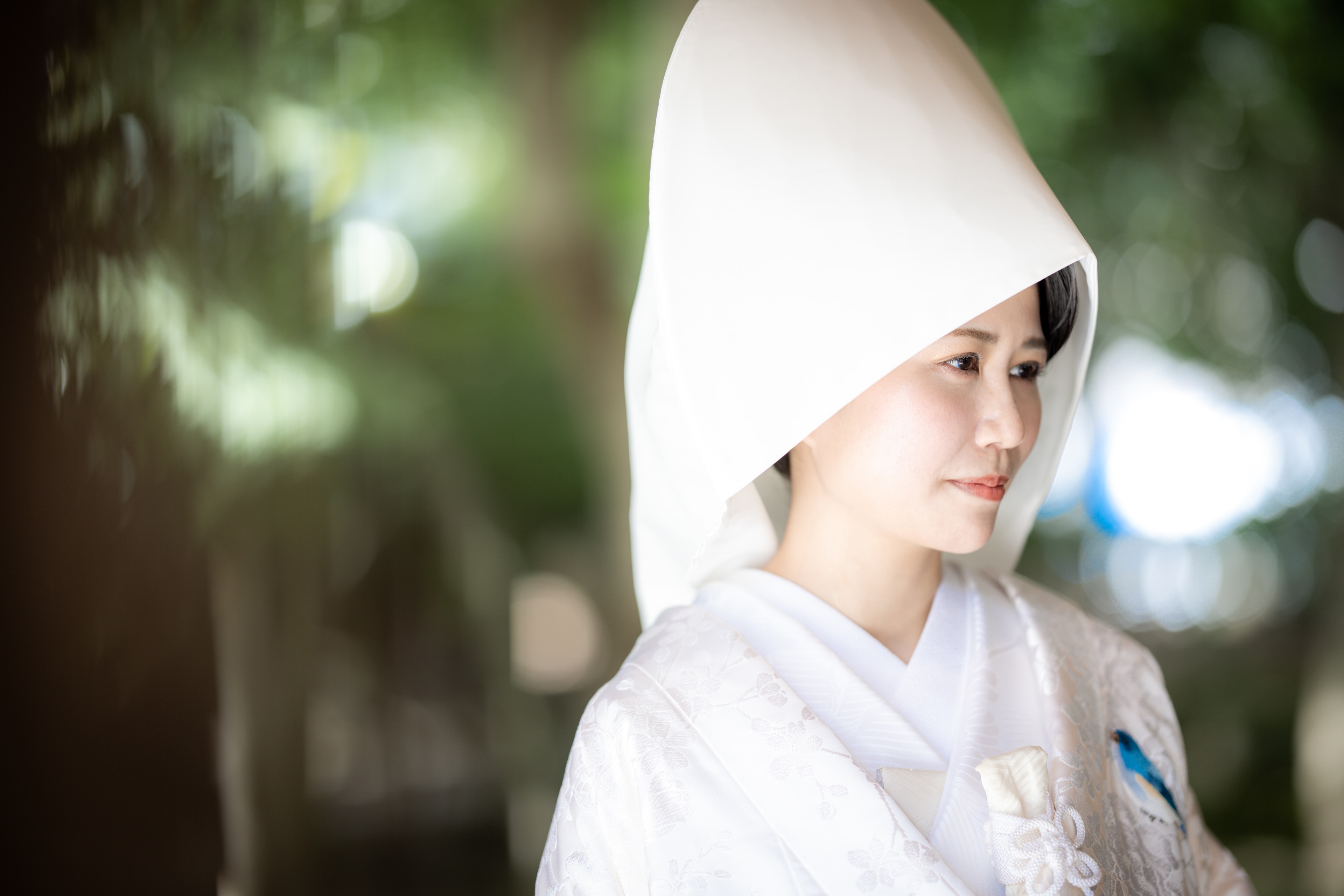 白無垢の花嫁の横顔